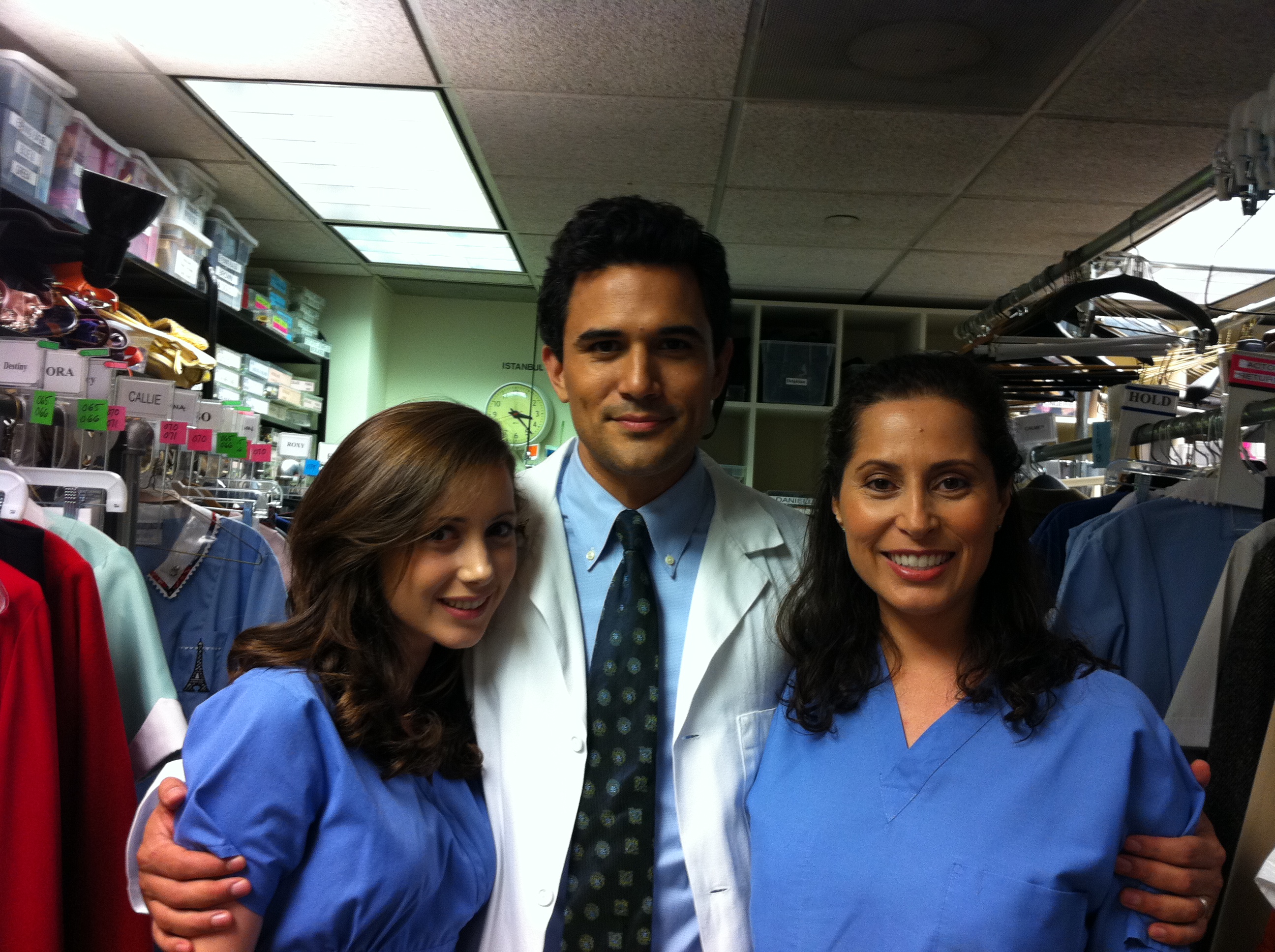 On the set of One Life to Live, November 28, 2011.