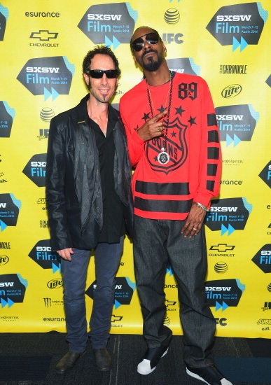 Martin Shore and Snoop Dogg attend the Take Me to the River premiere at SXSW 2014.