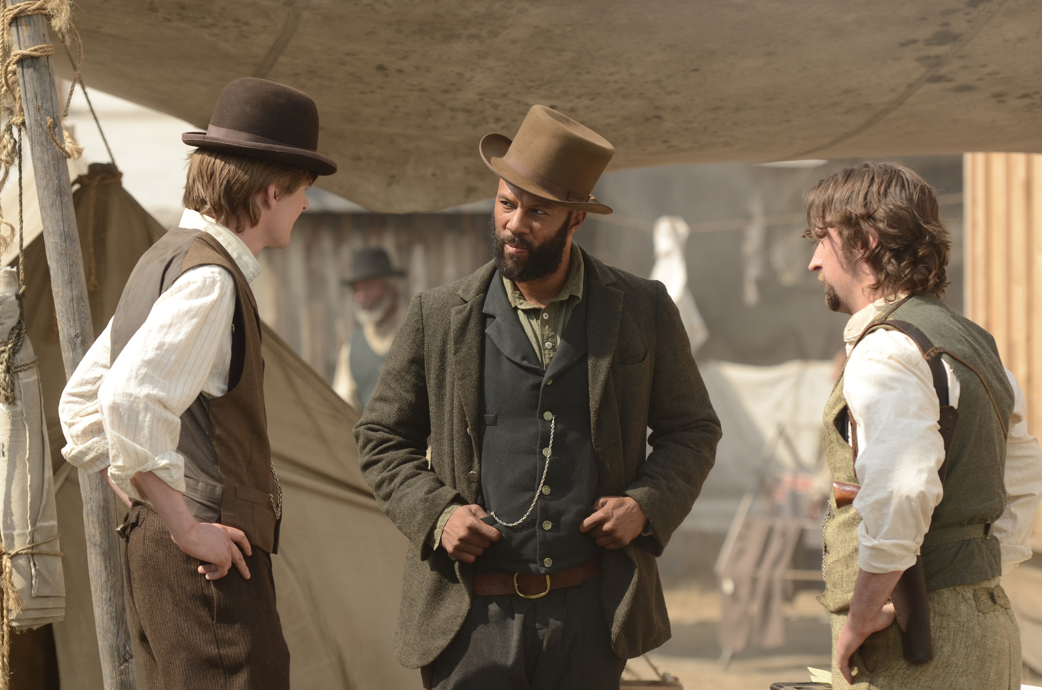 Still of Common, Phil Burke and Ben Esler in Hell on Wheels (2011)