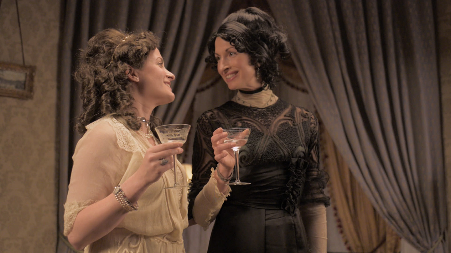 Kathleen Davison and Alysia Reiner as Emma and Theodocia in Primrose Lane