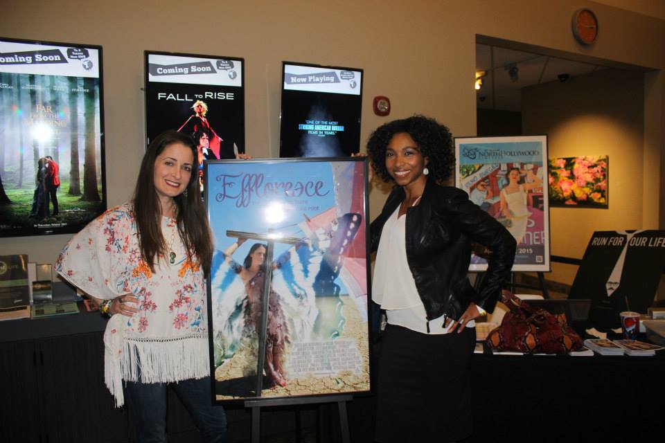 Kathleen Davison and Melinda Milton at the Effloresce screening at NoHo Cinefest (Laemmle 7, North Hollywood)