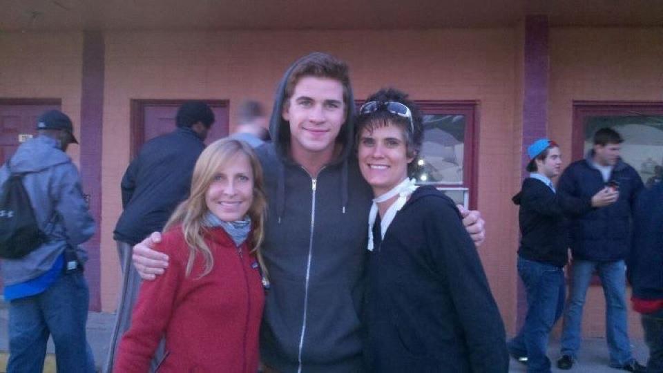 With Liam Hemsworth and Johnna Thomas. Last day on Love and Honor.
