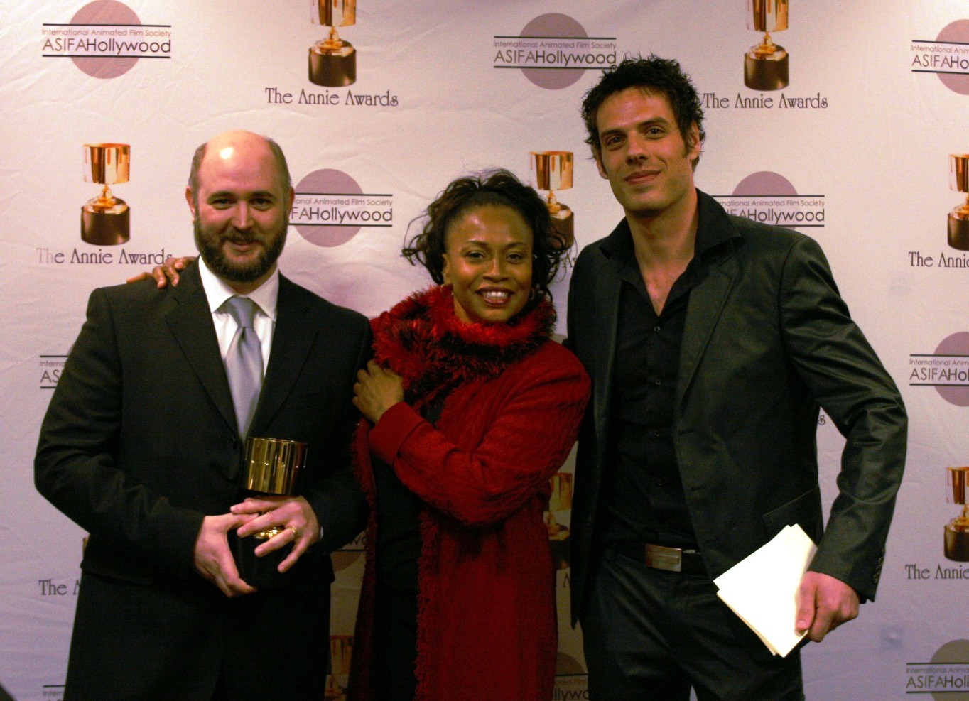 James Baxter, Jenifer Lewis and Pierre Perifel at event of Kung Fu Panda (2008)