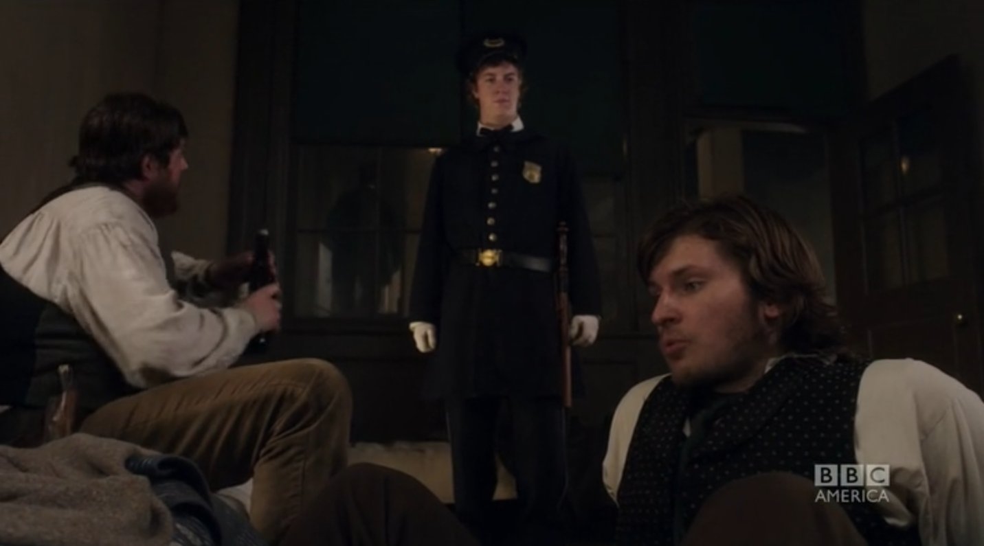 Dylan Taylor, Tom Weston Jones and Will Bowes on BBC America's Copper
