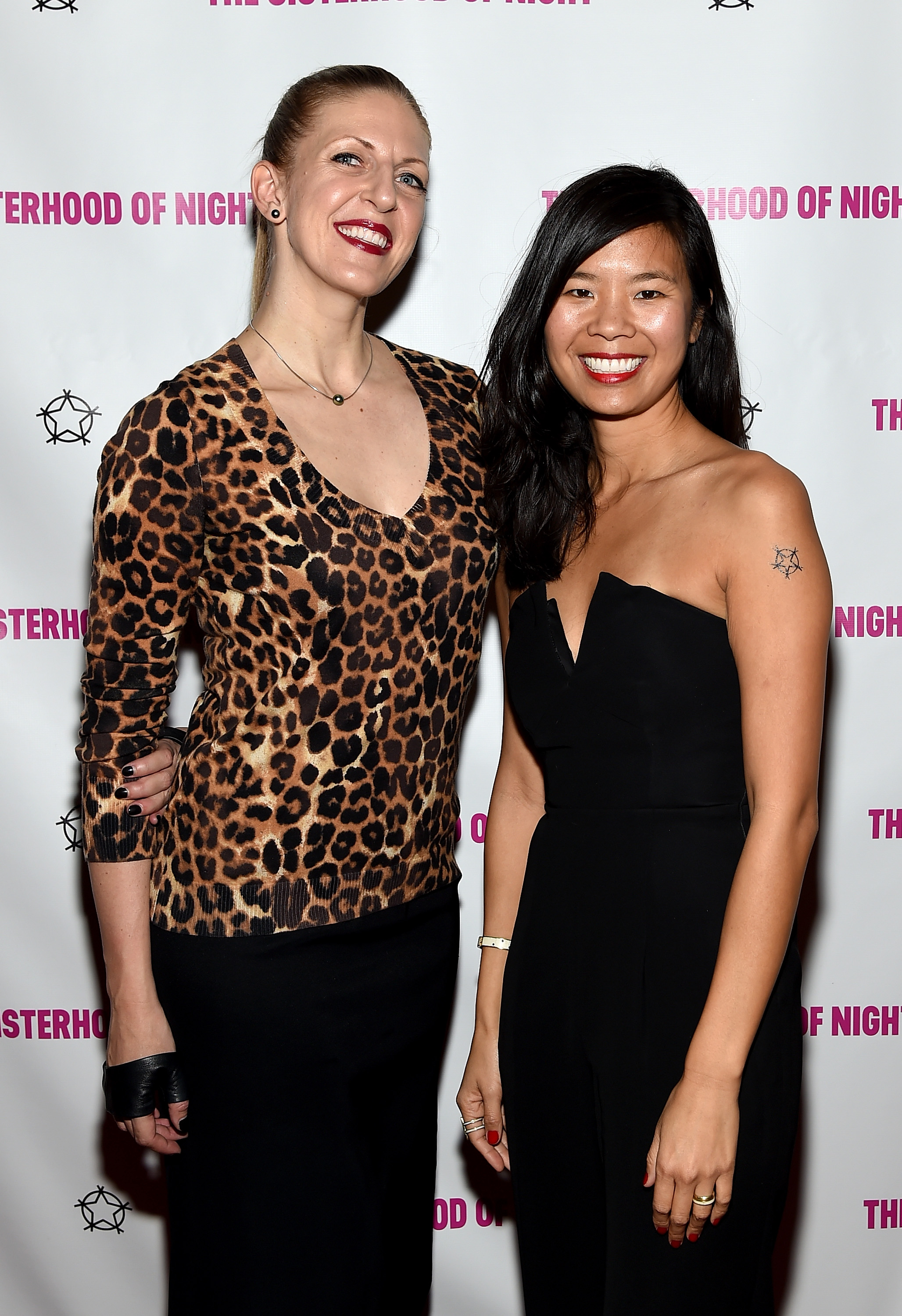 Director Caryn Waechter and Screenwriter Marilyn Fu attend 'The Sisterhood Of Night' New York Premiere at SVA Theater on April 2, 2015 in New York City.