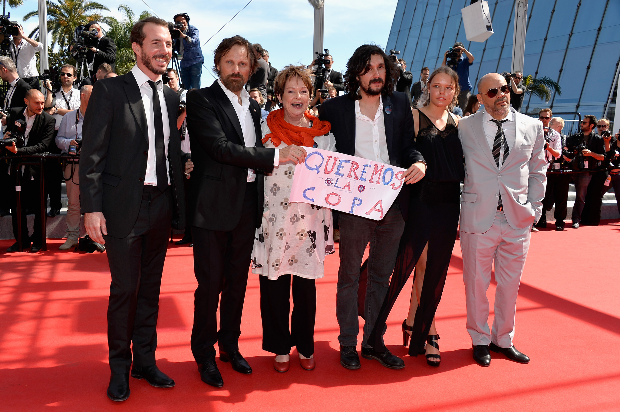 Viggo Mortensen, Ghita Nørby, Lisandro Alonso, Esteban Bigliardi and Fabian Casas at event of Jauja (2014)