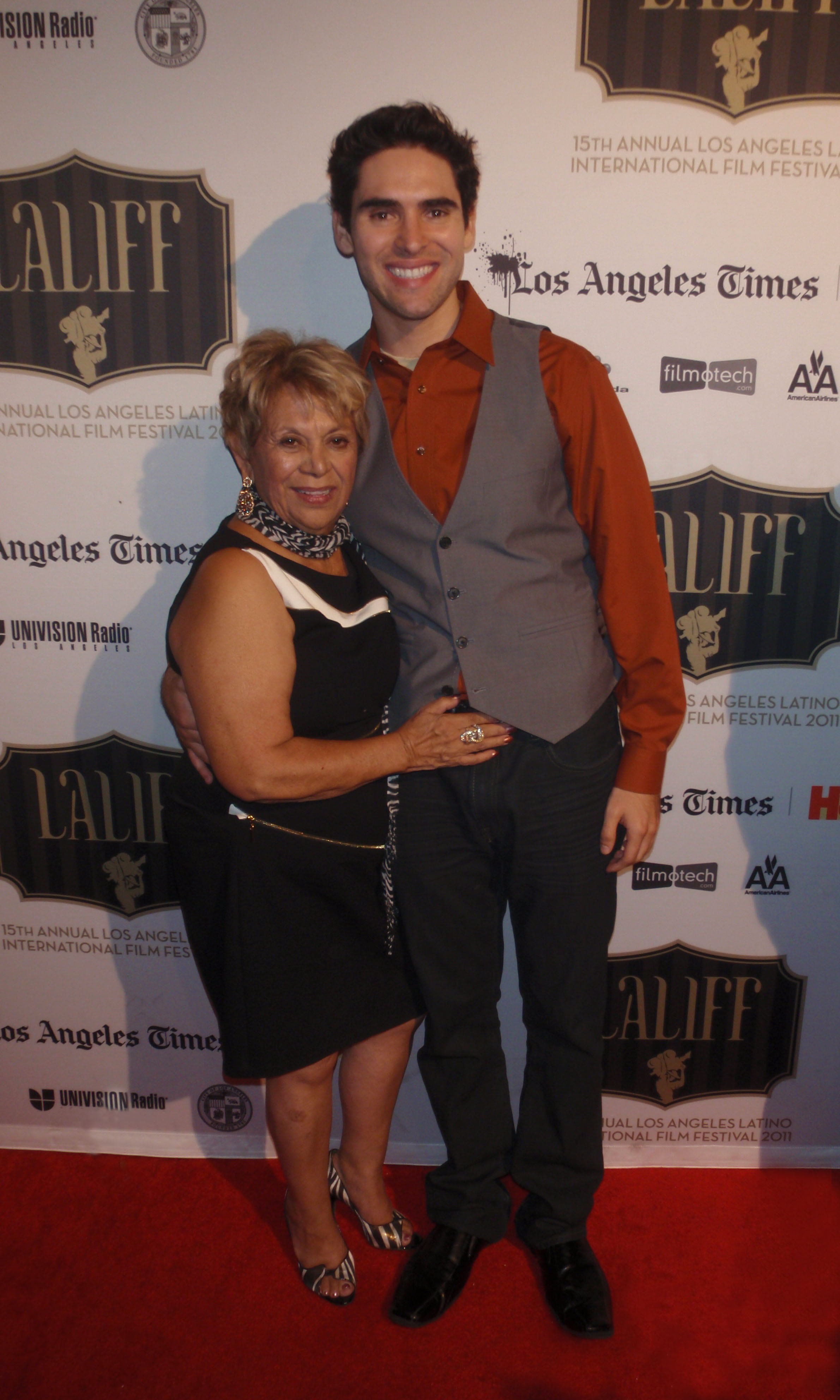 Lupe Ontiveros and Oliver Rayón at the Los Angeles Latino International Film Festival (LALIFF).
