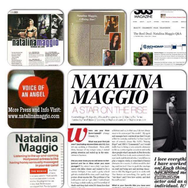 For more publicity and info visit: www.natalinamaggio.com