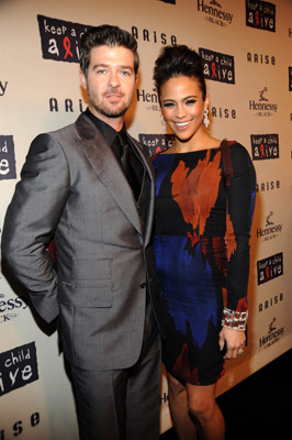 Robin Thicke and Paula Patton