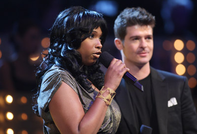 Robin Thicke and Jennifer Hudson