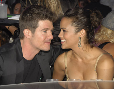 Robin Thicke and Paula Patton