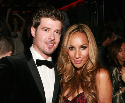 Robin Thicke and Leona Lewis