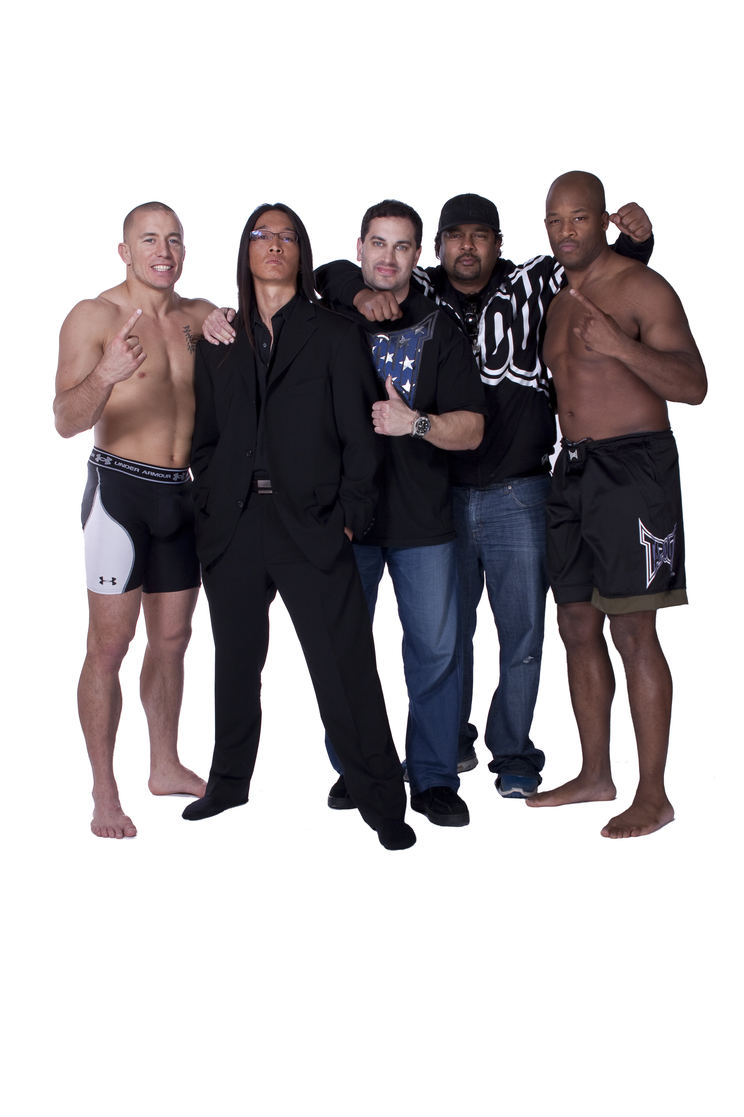 UFC Champion Georges St-Pierre, Director Steven J. Wong, Executive Producer James Hergott, 3D Director Bobby Razak, Fighter David Loiseau