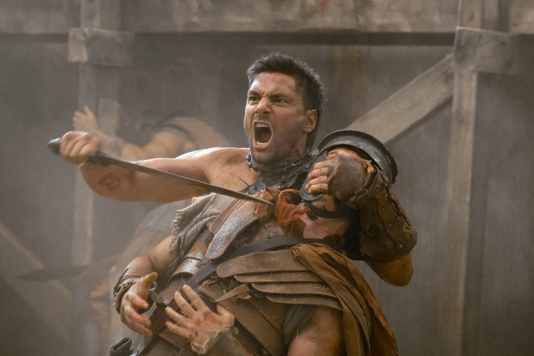 Still of Manu Bennett in Spartacus: Blood and Sand (2010)