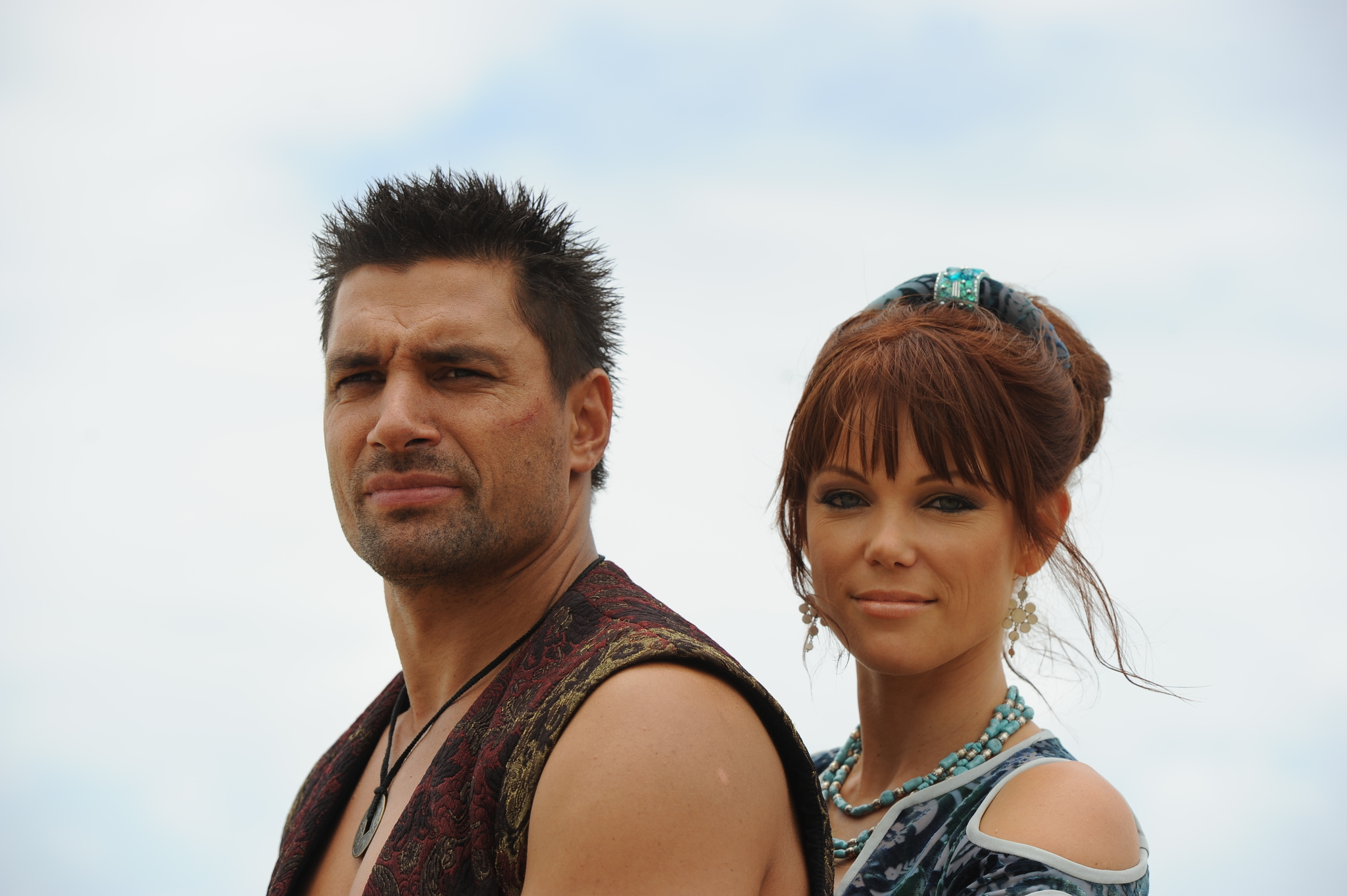 Still of Manu Bennett and Holly Brisley in Sinbad and the Minotaur (2011)