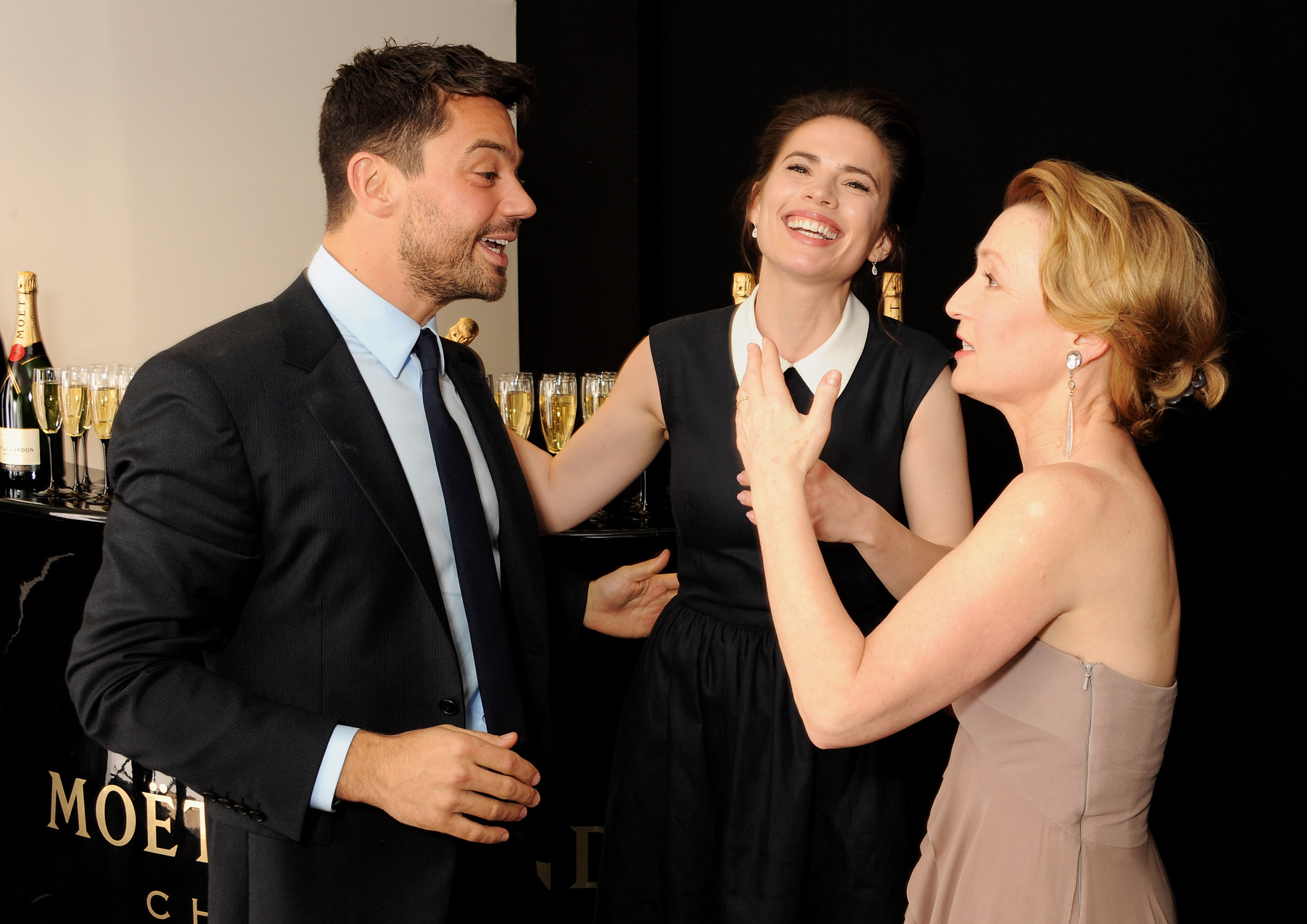 Lesley Manville, Dominic Cooper and Hayley Atwell