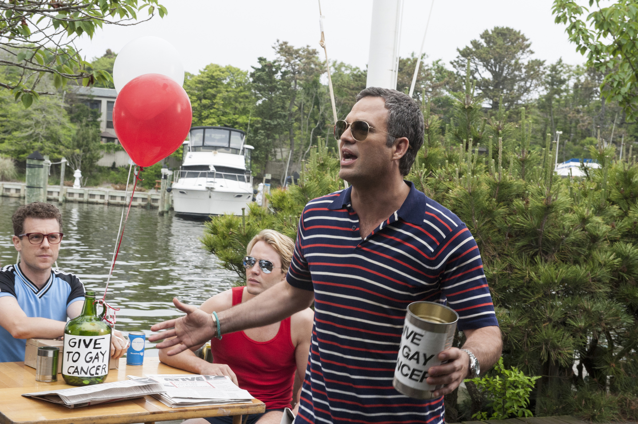 Still of Mark Ruffalo, Sean Meehan and Taylor Kitsch in The Normal Heart (2014)