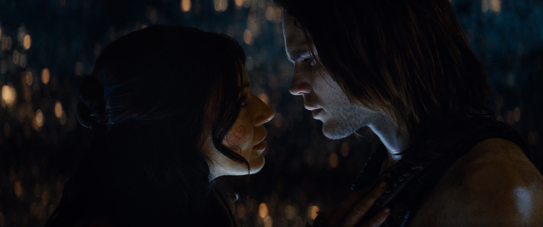 Still of Lynn Collins and Taylor Kitsch in Dzonas Karteris (2012)