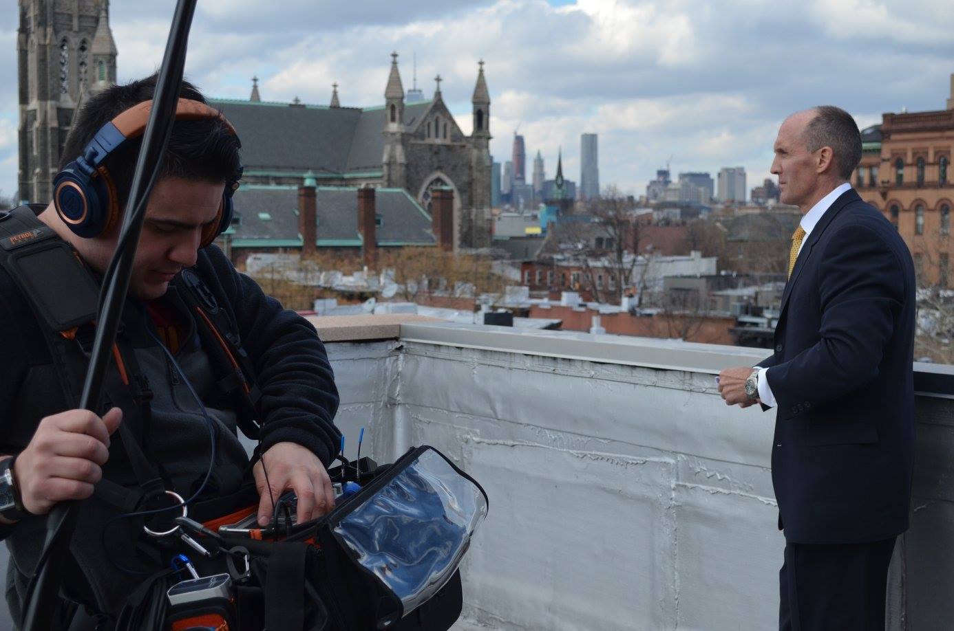 As Irish gangster and businessman John Flanigan on the set of upcoming feature film, 