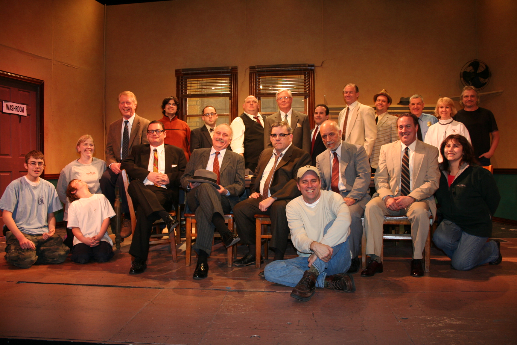 Scott Rollins with his cast and crew of 12 ANGRY MEN Norfolk, VA March 2010