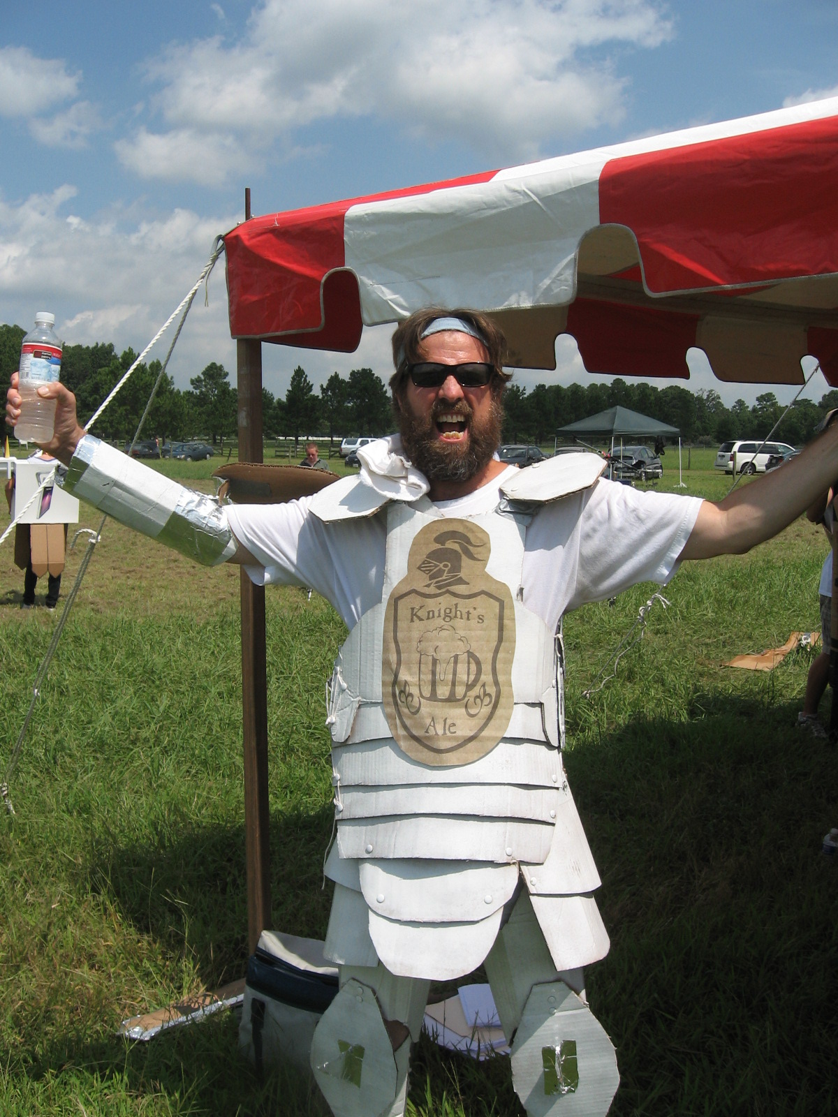 Scott as Derek Glasscock-The White Knight-in the short film CARDBOARD KNIGHT Sept. 2009