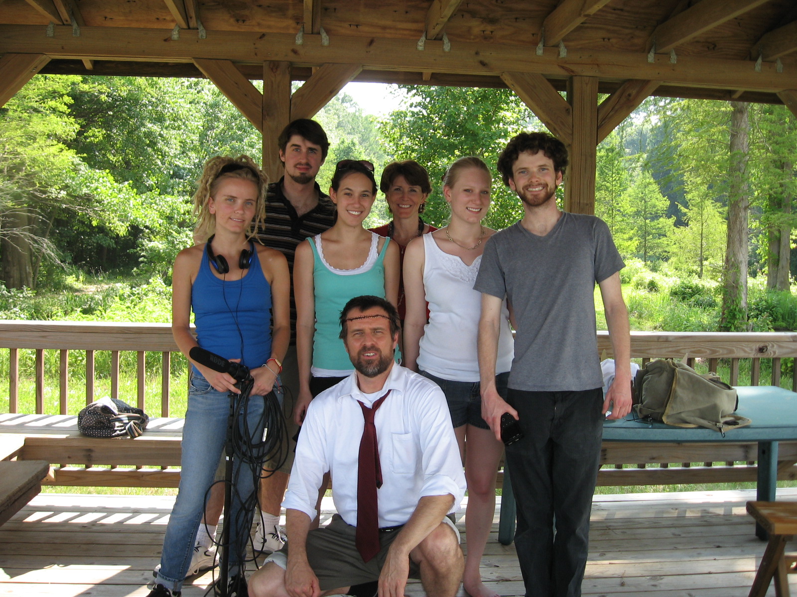The cast & crew of the short film DESULTORY RESEARCH AT OATES LAB May 2010