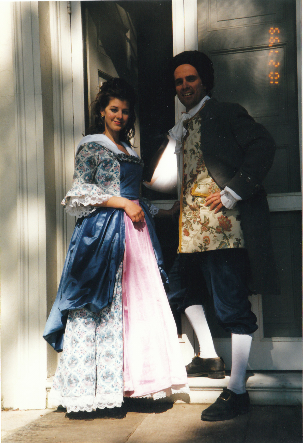 Kera O'Bryon & Scott on the set of a VIRGINIA IS FOR LOVERS commercial Oct. 1999