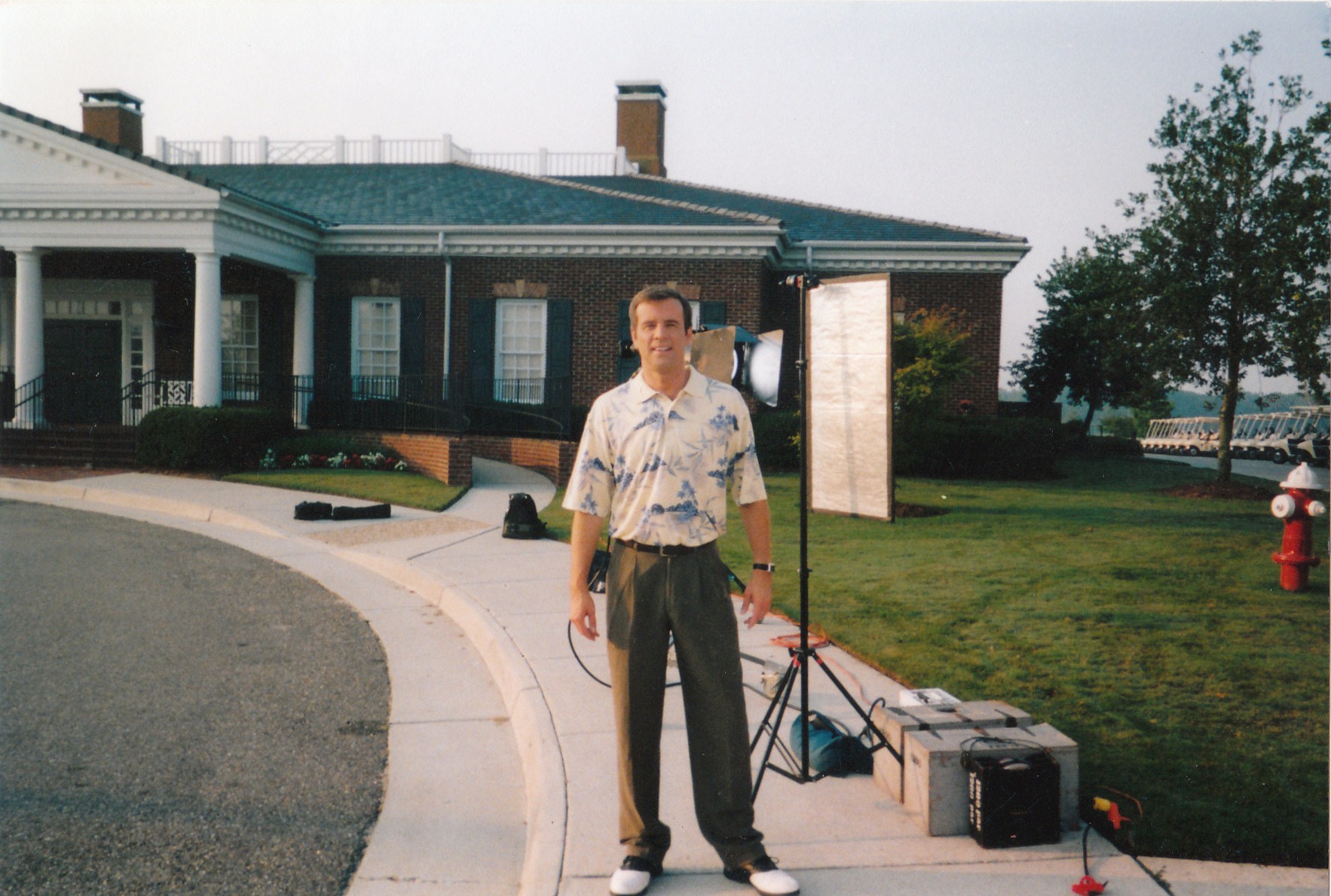 Scott on the set of a commercial for Mortgage Freedom Virginia Beach, VA 2004
