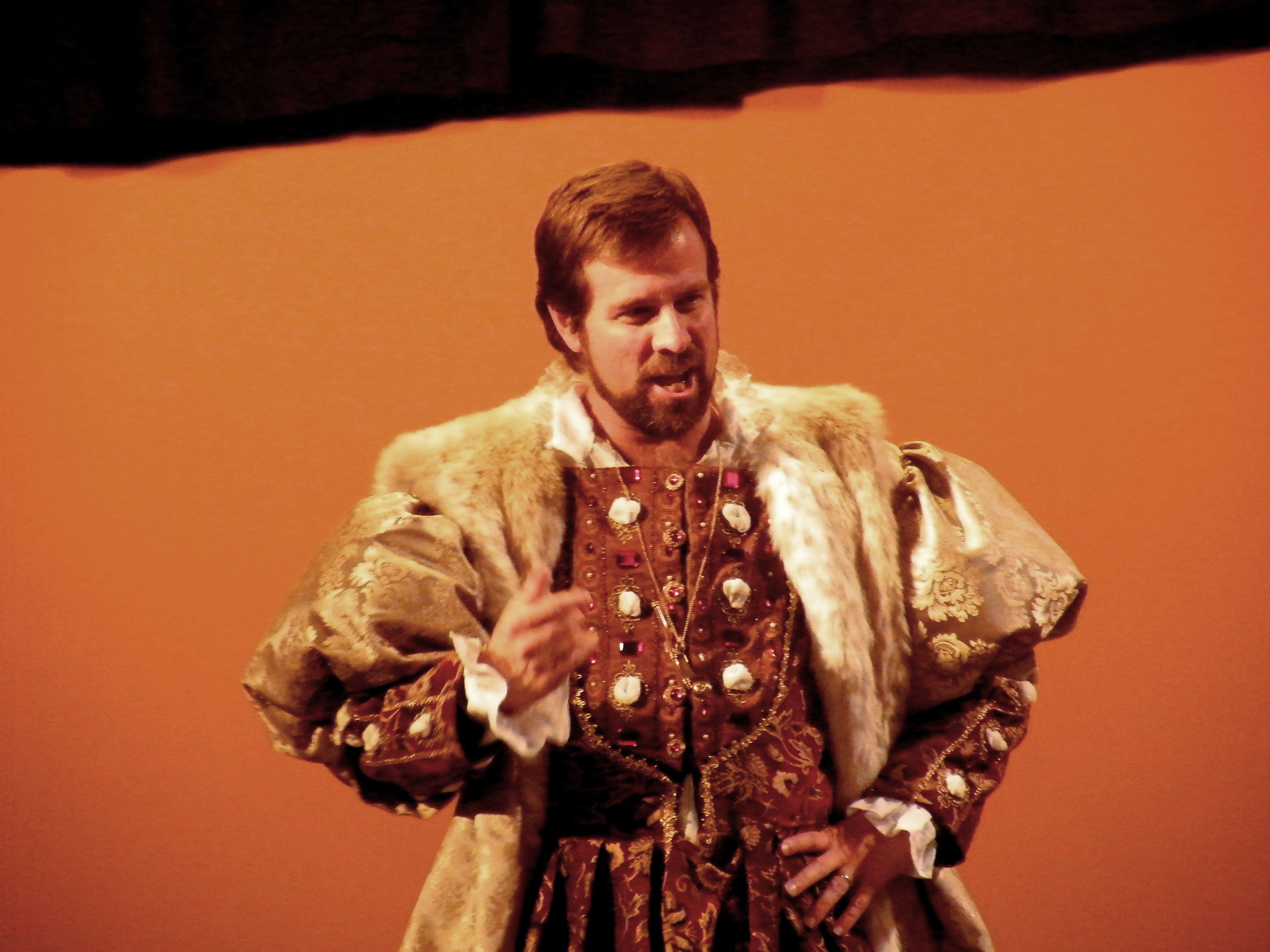 Scott Rollins as King Henry VIII in A MAN FOR ALL SEASONS Va Beach, VA