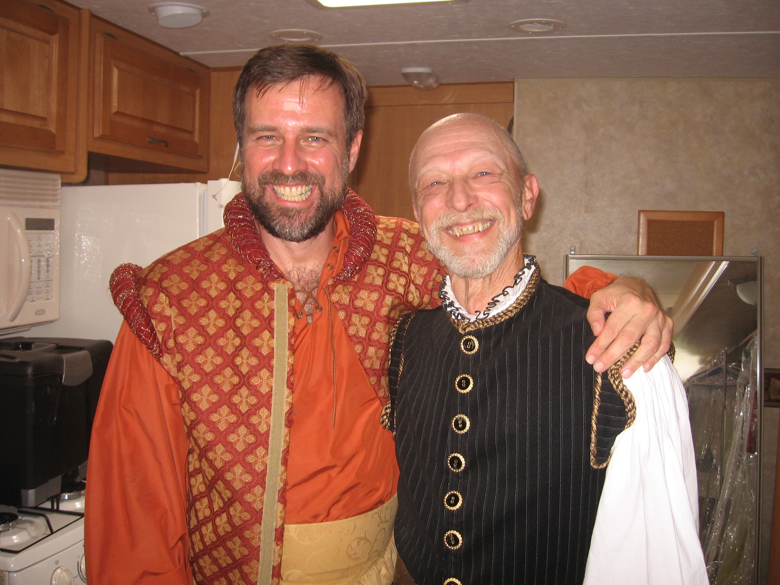 Scott Rollins as Capt. John Smith & Director Bob Nelson 1607:FIRST LANDING at Fort Story Virginia Beach, VA June 2011