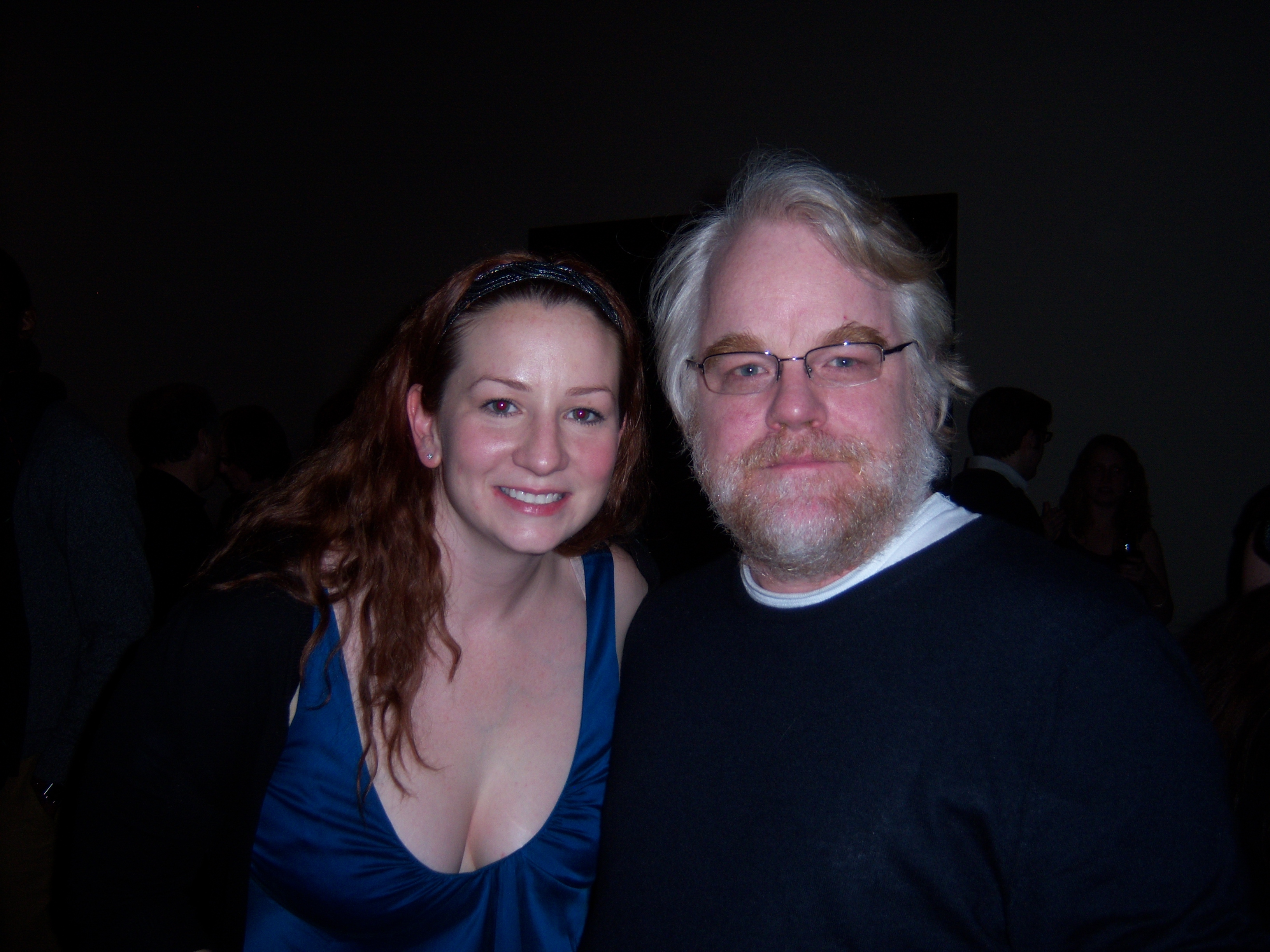 Philip Seymour Hoffman and Katy Sullivan - Opening night of THE LONG RED ROAD