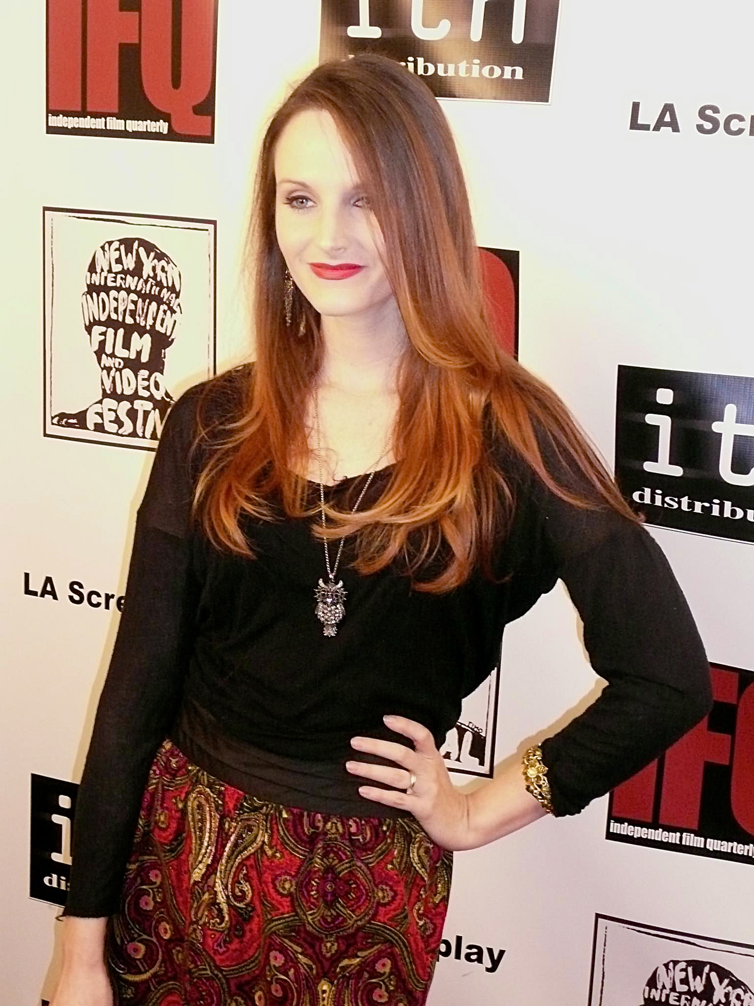 Hollis at the IFQ Film Festival, 2013, where she WON BEST DRAMA for her short film, 