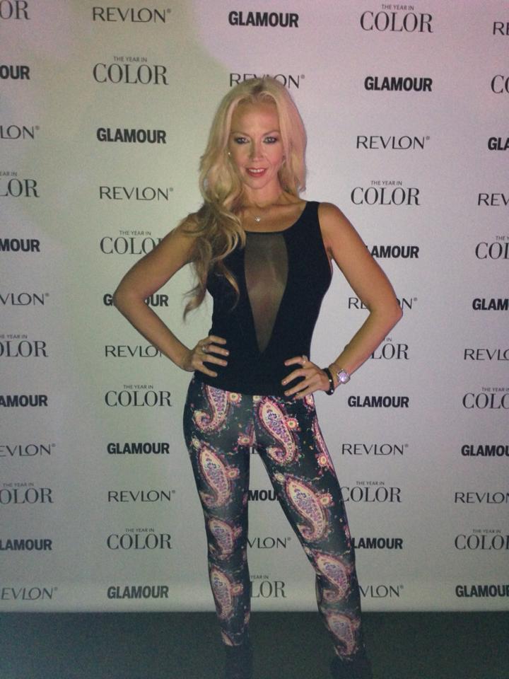 Liz Fuller arrives at Revlon/ Glamour party at The London hotel, Los Angeles. Oct 2013