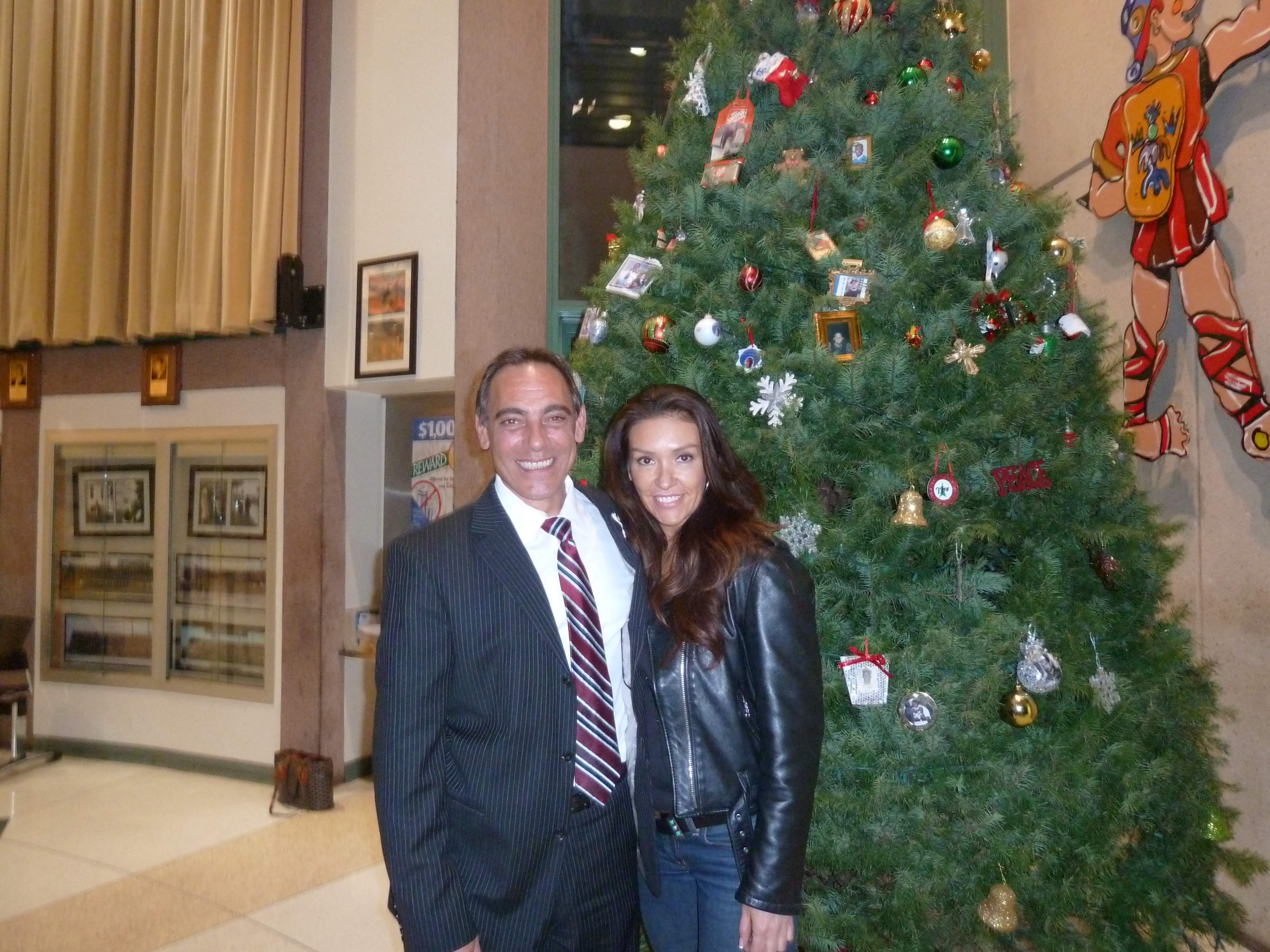 LAPD Christmas Charity event with Det. Sal LaBarbera, Consulting Prod on Lily