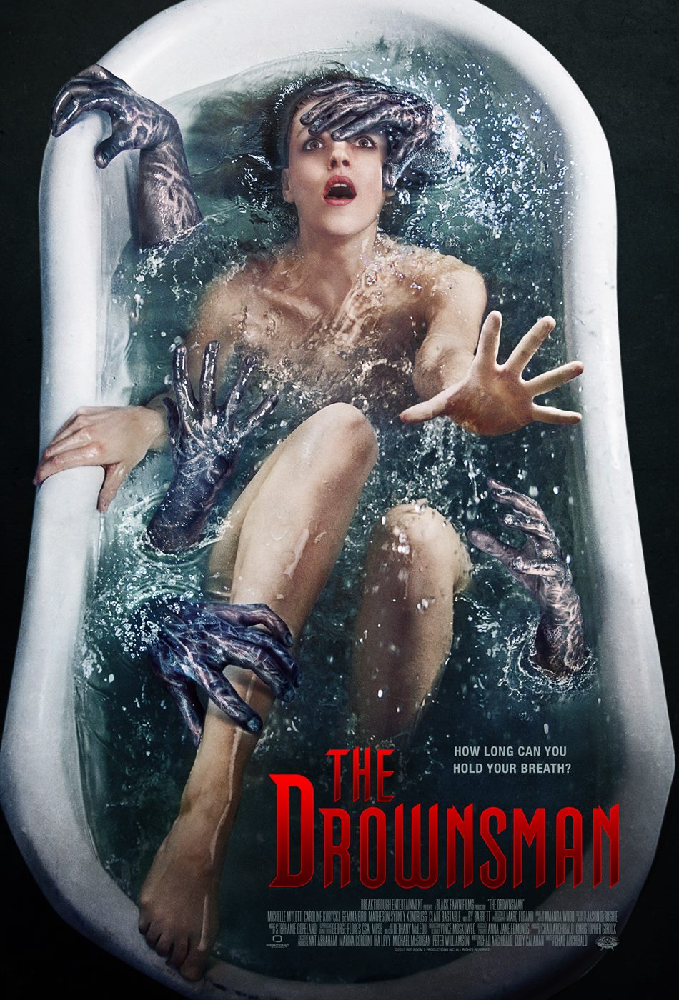 THE DROWNSMAN offiical release poster. Directed by Chad Archibald.