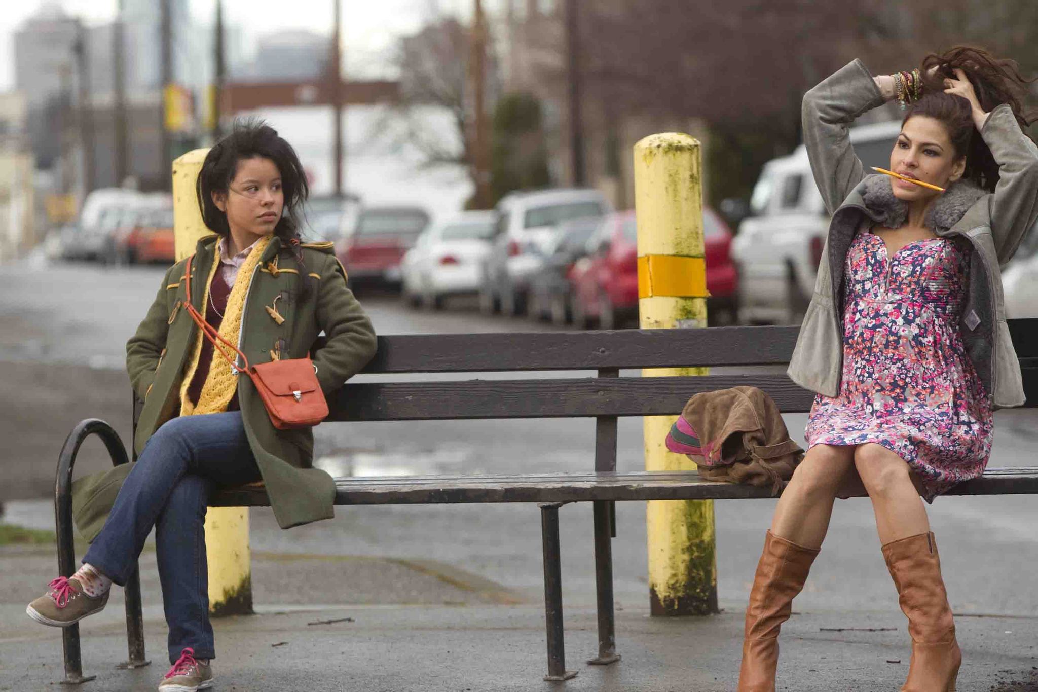 Still of Eva Mendes and Cierra Ramirez in Girl in Progress (2012)