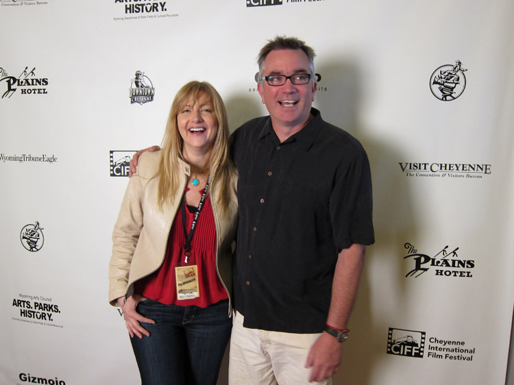 Producer and director of The Necklace, MaryLee Herrmann, with writer, Patrick Sheridan, at the Cheyenne International Film Festival 2011.