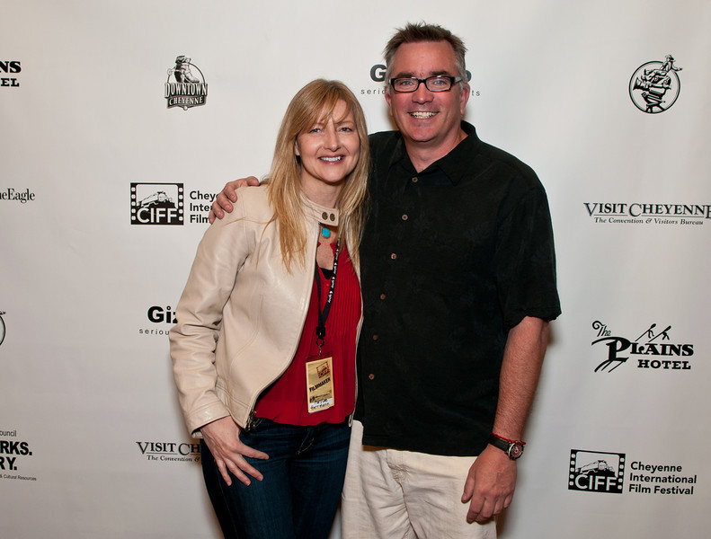 Director, MaryLee Herrmann, and writer, Patrick Sheridan at the screening of The Necklace at the Cheyenne International Film Festival 2011.