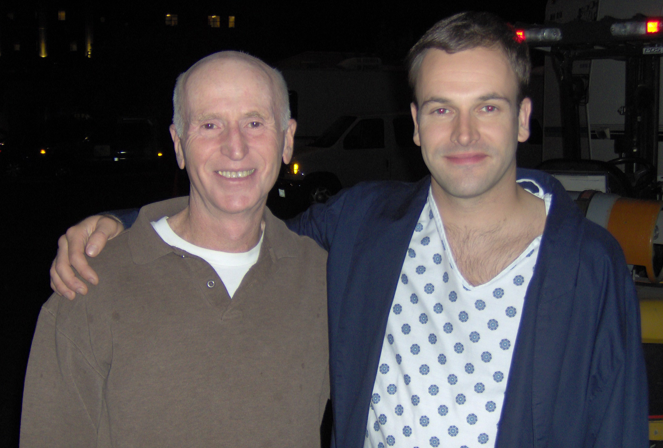 Me with Johnny Lee Miller on Eli Stone