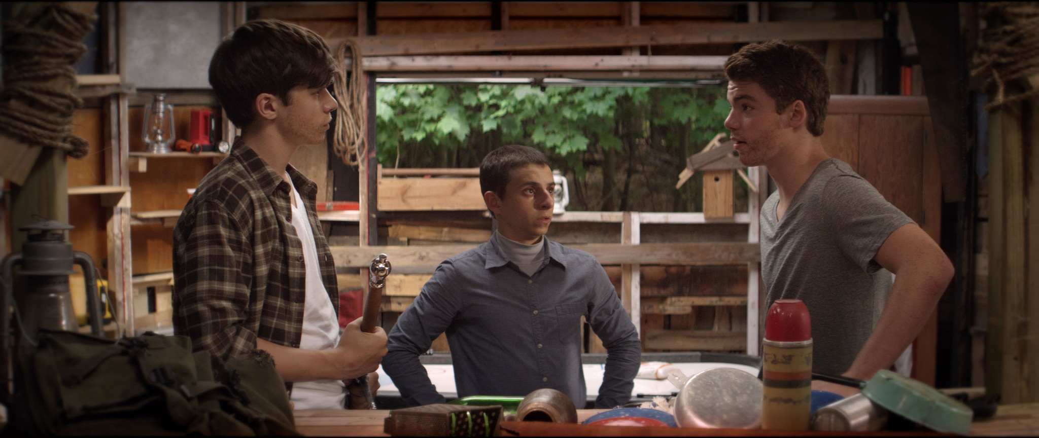 Still of Moises Arias, Gabriel Basso and Nick Robinson in The Kings of Summer (2013)