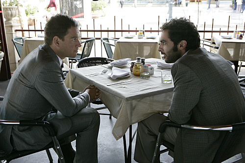 Still of Michael Weatherly and Merik Tadros in NCIS: Naval Criminal Investigative Service (2003)