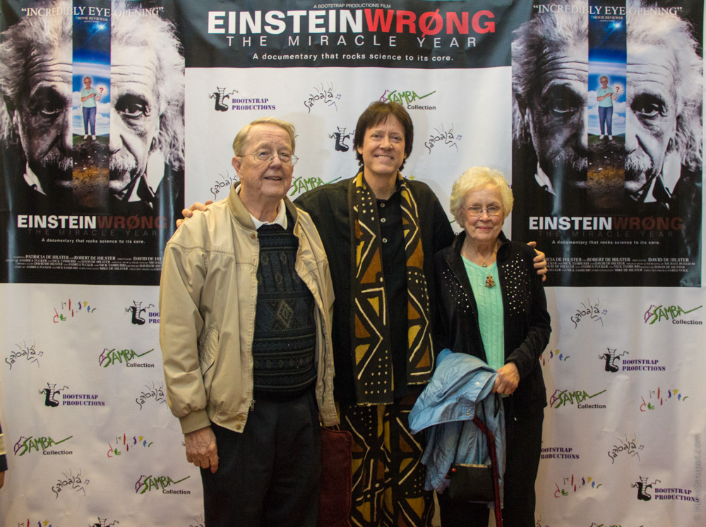 Director David de Hilster with parents Robert and Patricia de Hilster at the screening of 