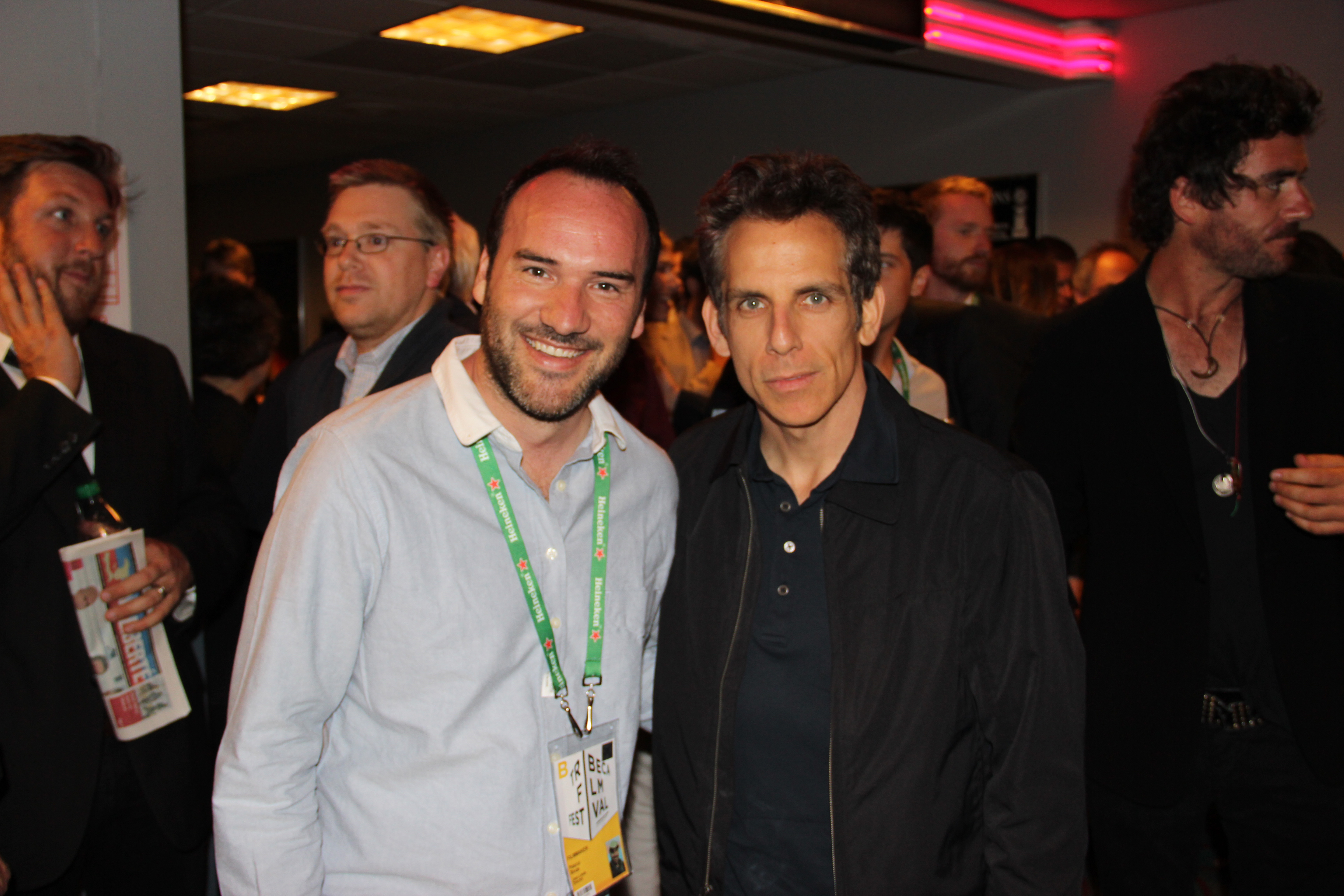 Director Pascui Rivas and Actor Ben Stiller at the screening of 