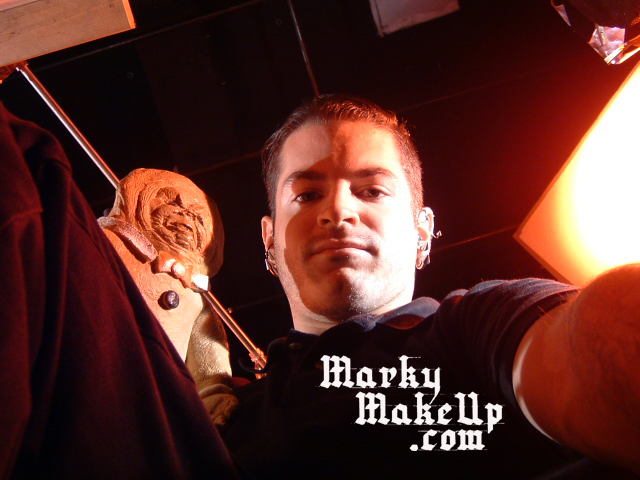 Marky on set as 