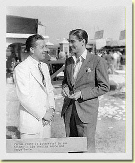 Tyrone Power and Barney Oldfield