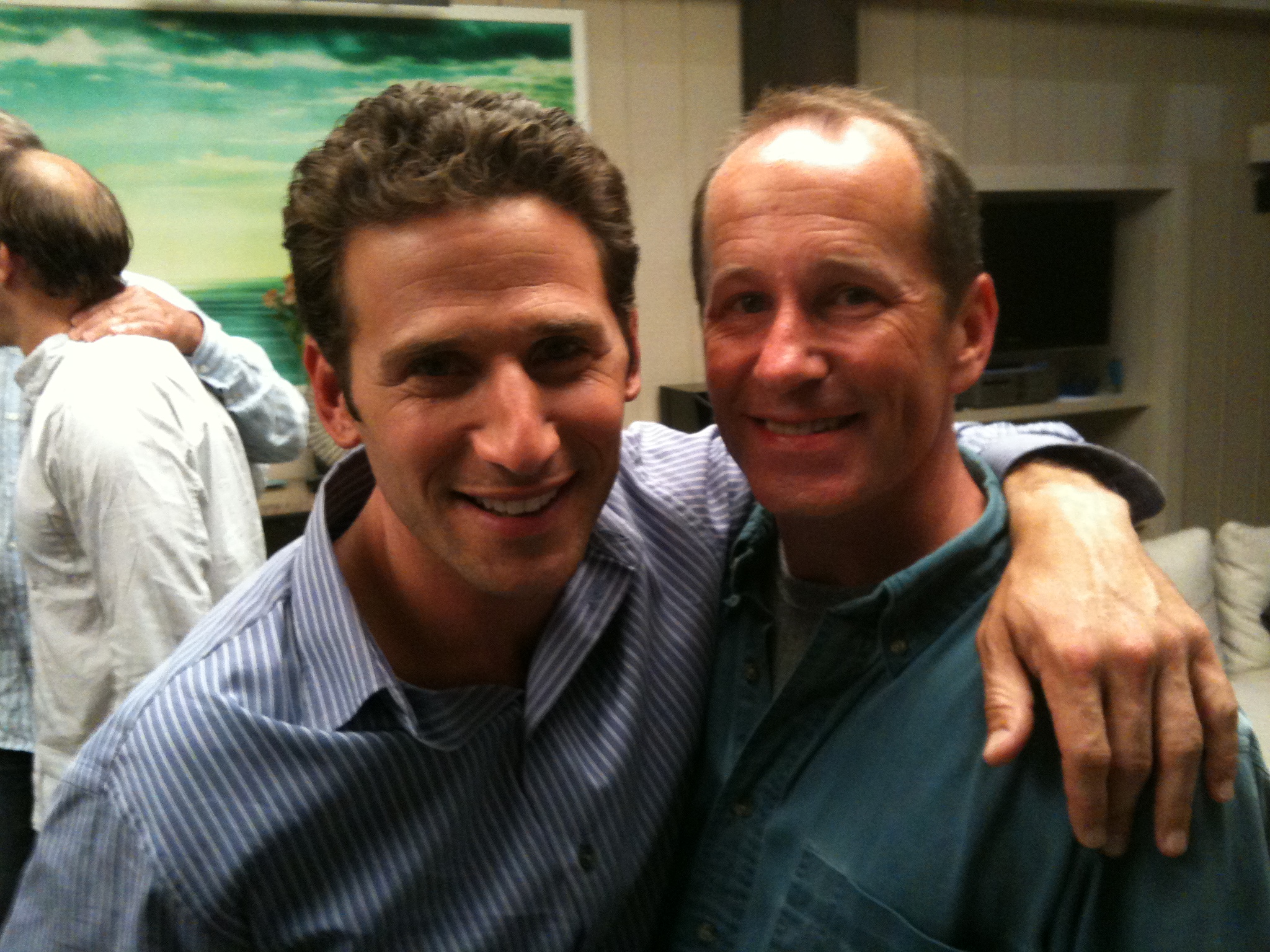 Mark Feuerstein and Alan Scott on the set of Royal Pains.
