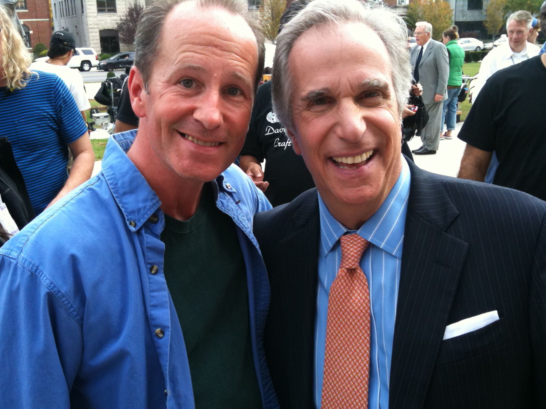 Alan Scott with Henry Winkler (Did this really need a caption?)