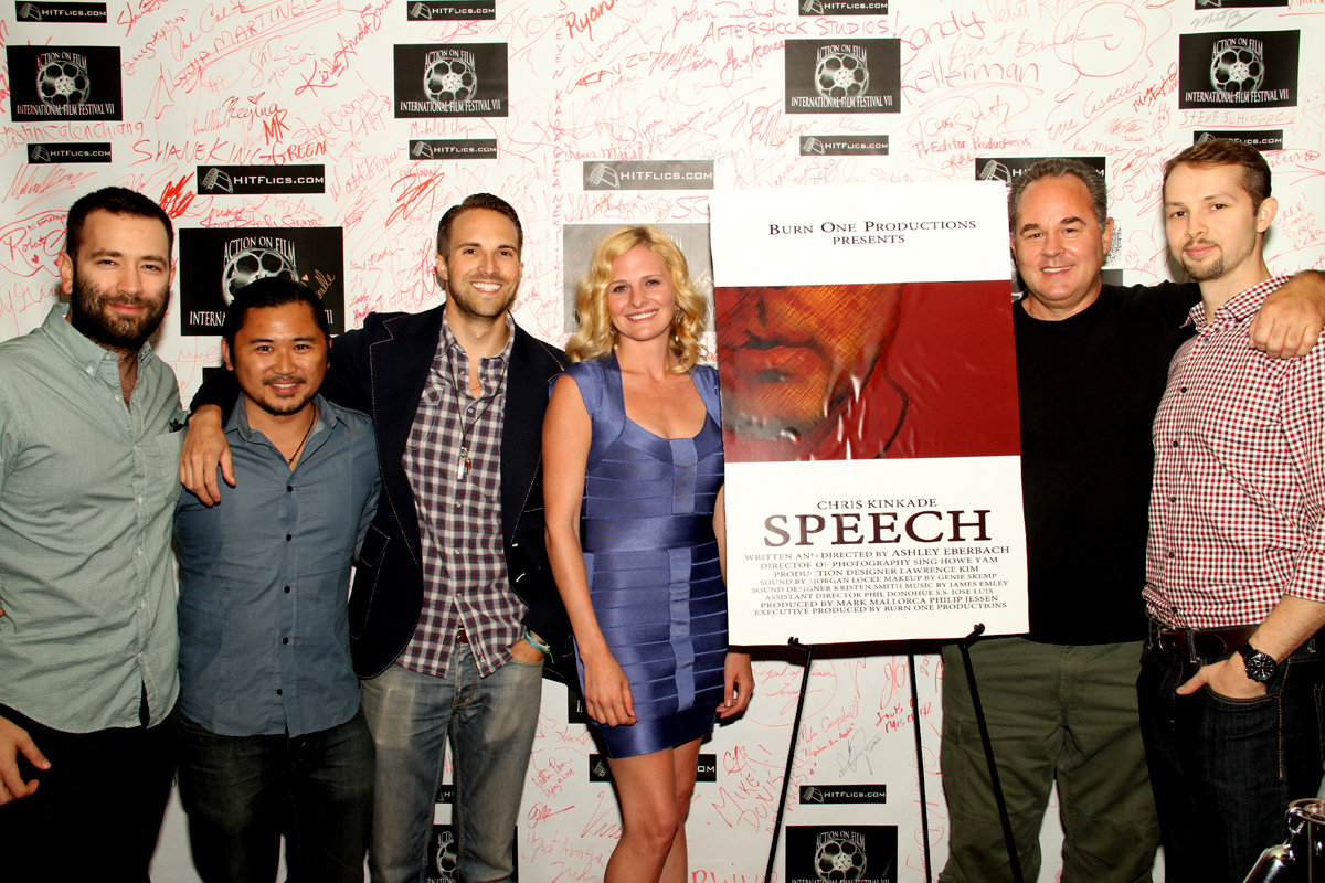 Chris Kinkade, Ashley Eberbach, Mark Mallorca, Philip Donohue, Philip Jessen and Trevor Butcher in Speech (2012)