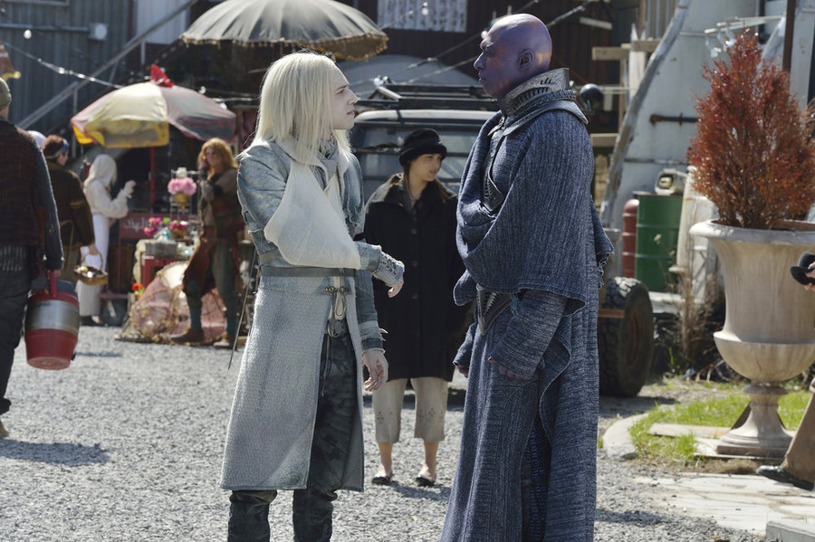 Still of Conrad Coates and Jesse Rath in Defiance (2013)