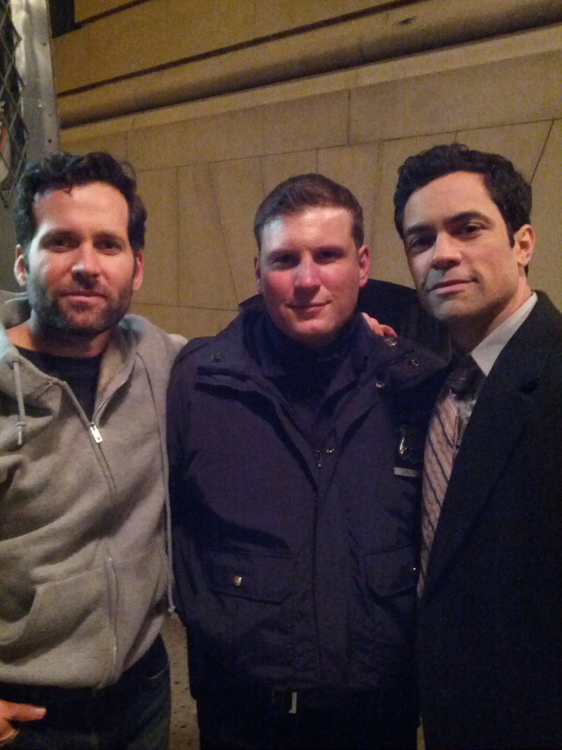 working on SVU with Danny Pino and Eion Bailey